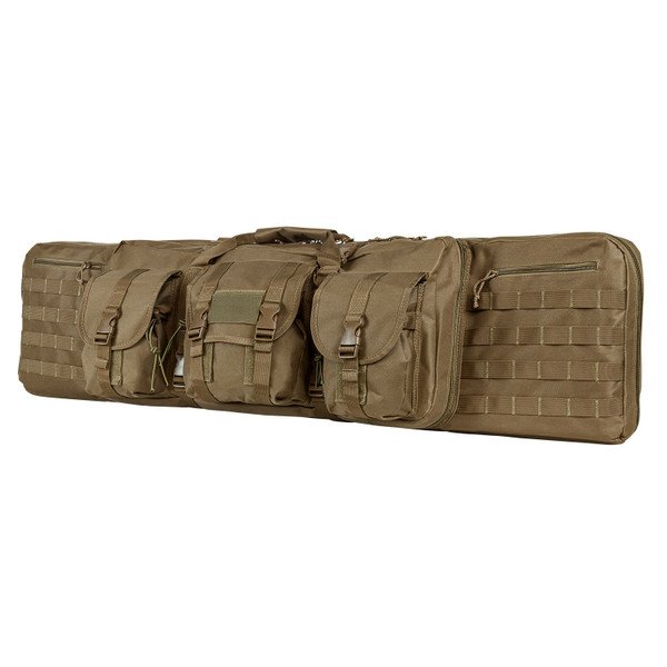 Vism Deluxe Double Rifle Case 46 inL X 13 inH-Tan