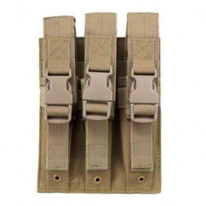 NcSTAR HiCap Pistol Triple Mag Pouch Tan