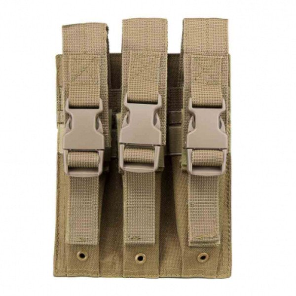 NcSTAR HiCap Pistol Triple Mag Pouch Tan