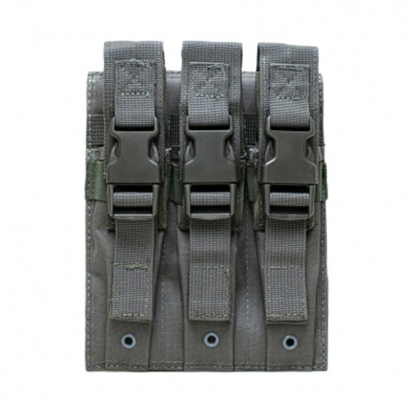 NcSTAR HiCap Pistol Triple Mag Pouch Urban Grey